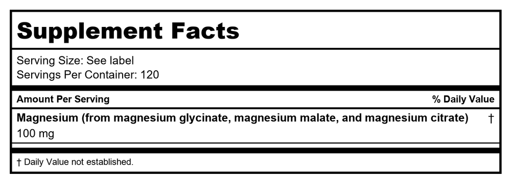Magnesium Lotion Life Flo Health Products 8 oz Liquid - Supplement Facts panel