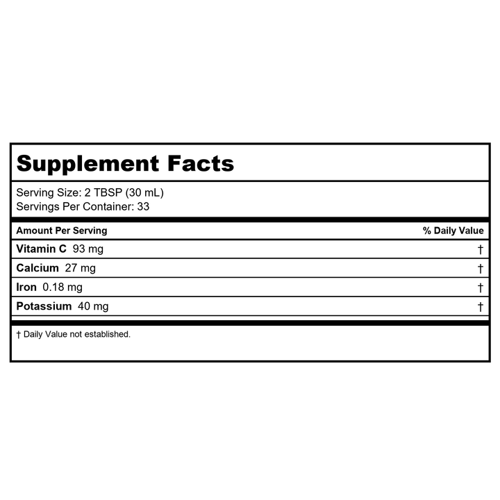 Dynamic Health Juice Blnd Nopal Org - Supplement Facts panel