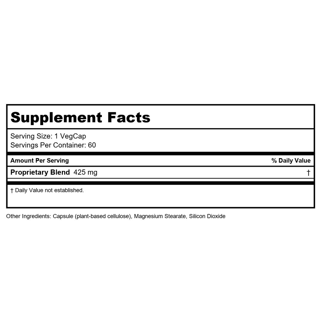Natural Balance Colon Clenz, 60 VegCaps - Supplement Facts panel
