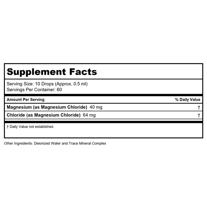 Natural Balance Alkamax Alkaline Booster - Alkaline Water Drops, Liquid pH Balancing Drops for Drinking Water or Beverages, Helps Neutralize Acids for Men &amp; Women, Mineral Formula - 1 Fl Oz Bottle - Supplement Facts panel