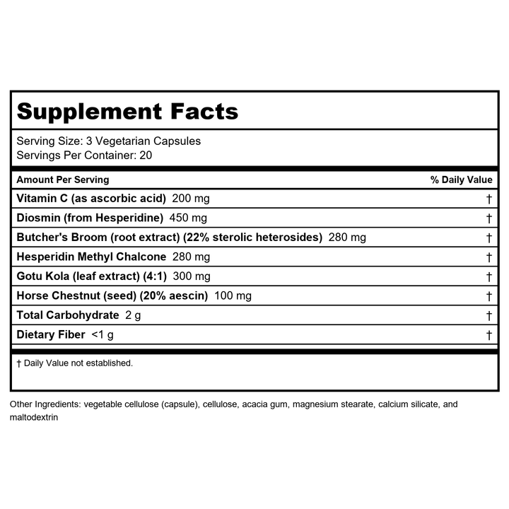 Natural Balance Great Legs Ultra | 60ct - Supplement Facts panel