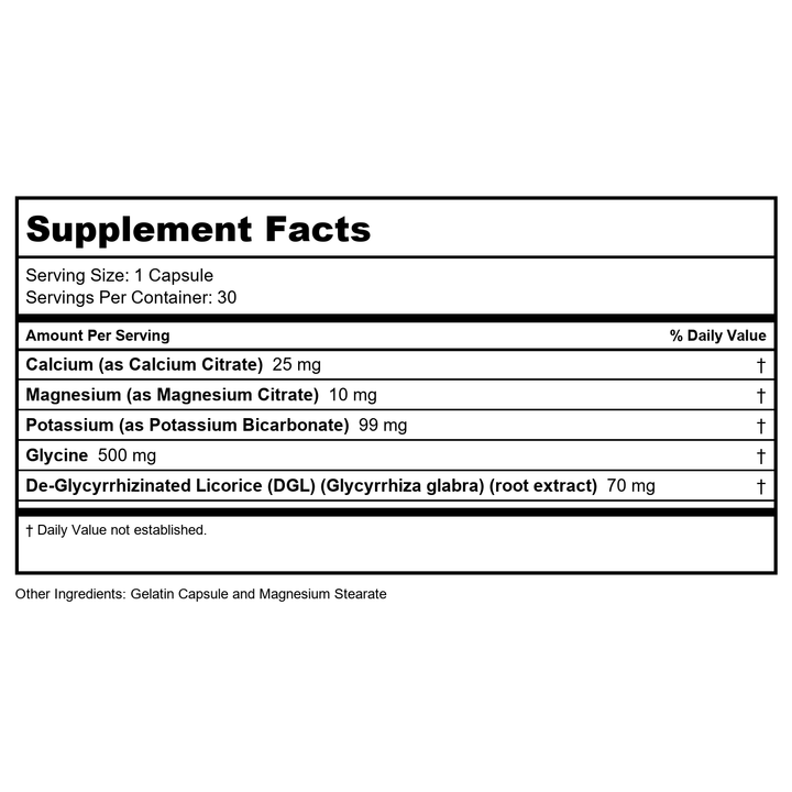 Natural Balance AlkaMax Capsules | pH Booster w/Calcium, Magnesium &amp; Potassium | Formulated to Help Neutralize Acidity | 30 CT - Supplement Facts panel