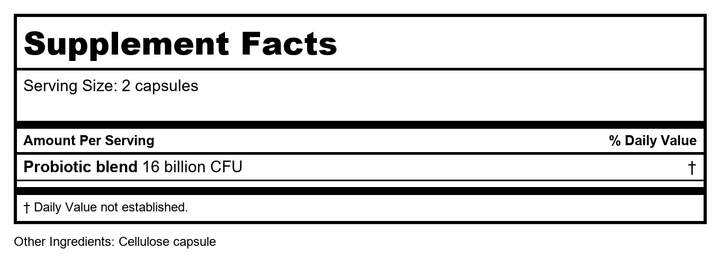 Enteric Balance™ - Supplement Facts panel