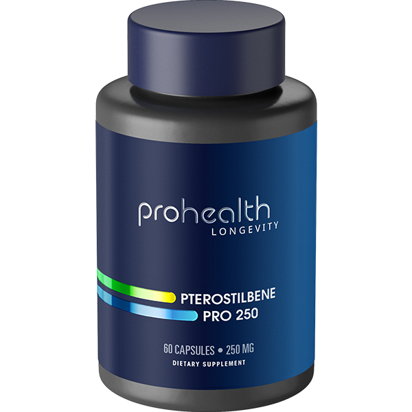 Pterostilbene Pro 250 by ProHealth - 250 mg, 60 capsules - Supplement Facts panel