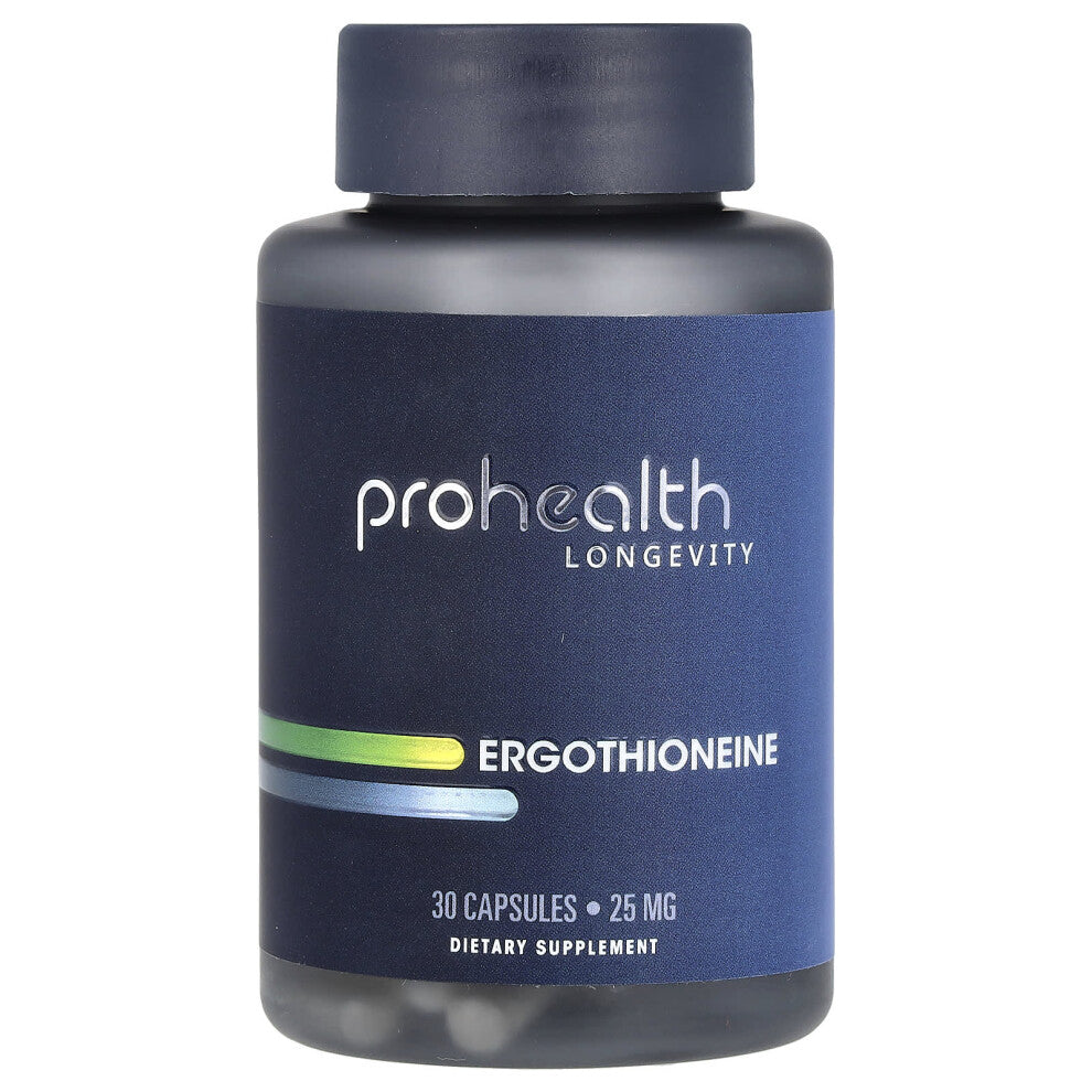 Ergothinoneine by ProHealth - 25 mg per serving, 30 capsules - Supplement Facts panel
