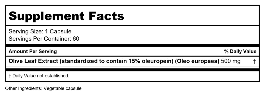 Ultimate Olive Oil+  by ProHealth- 90 softgels - Supplement Facts panel