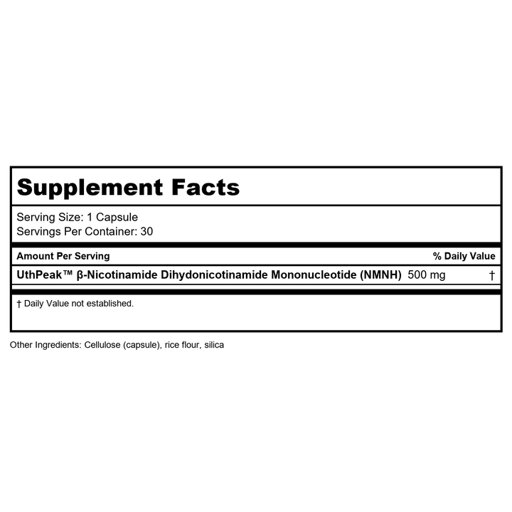 Fast-Acting Nootropic  by ProHealth- 60 capsules - Supplement Facts panel