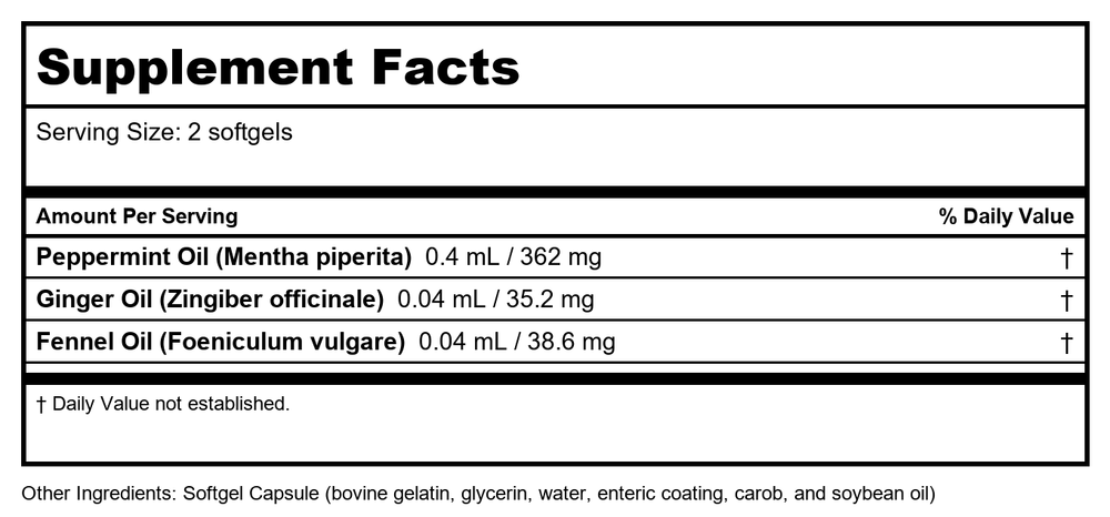 Protocol Quercetin with Bromelain - 120 Capsules - Supplement Facts panel
