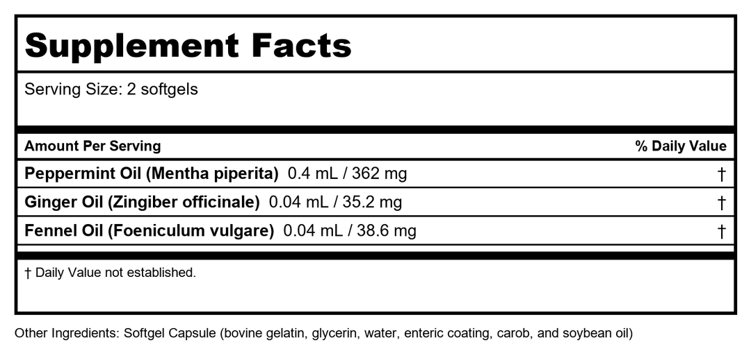 Protocol Quercetin with Bromelain - 120 Capsules - Supplement Facts panel