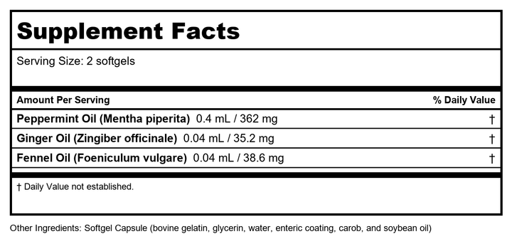 Protocol Quercetin with Bromelain - 120 Capsules - Supplement Facts panel