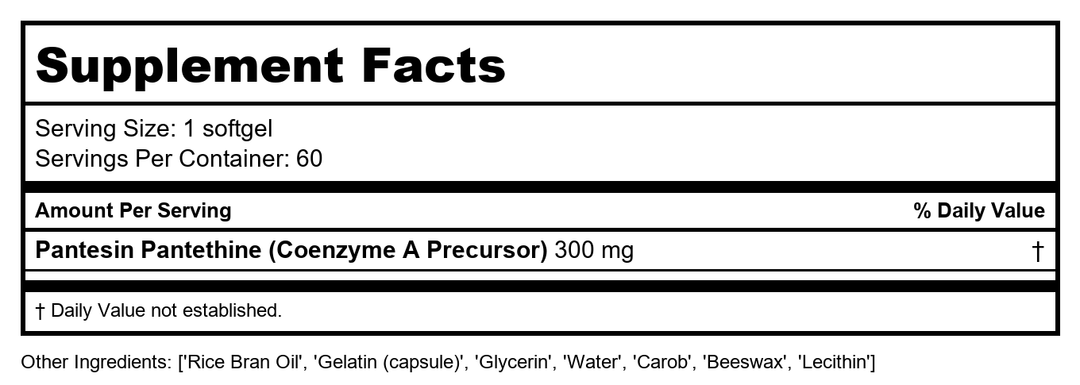 Protocol Quercetin Phospholipid 250mg - 90 Capsules - Supplement Facts panel