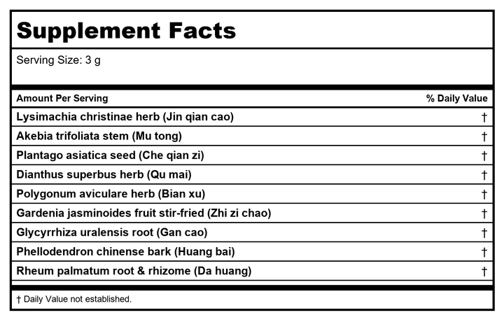 Plum Flower Ba Zheng San by MayWay - Supplement Facts panel