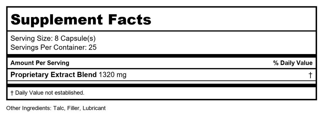 Plum Flower Bu Gan San, extract powder by MayWay - Supplement Facts panel