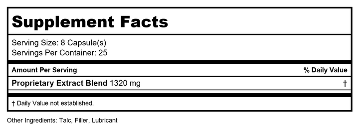 Plum Flower Bu Gan San, extract powder by MayWay - Supplement Facts panel