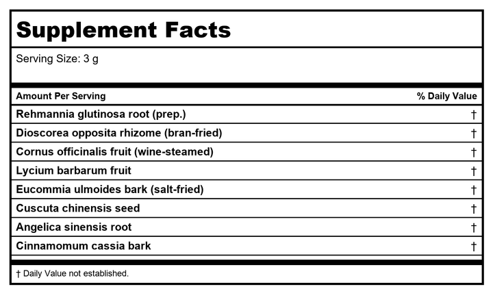 Plum Flower You Gui San  extract powder by MayWay - Supplement Facts panel