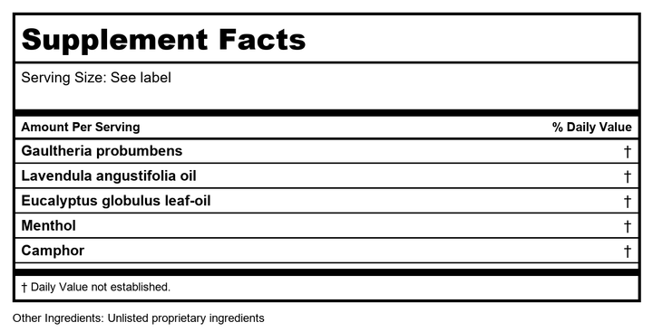 Plum Flower Tiger Balm Red Extra Strength Ointment, 18 Gram - 6 per case. by MayWay - Supplement Facts panel
