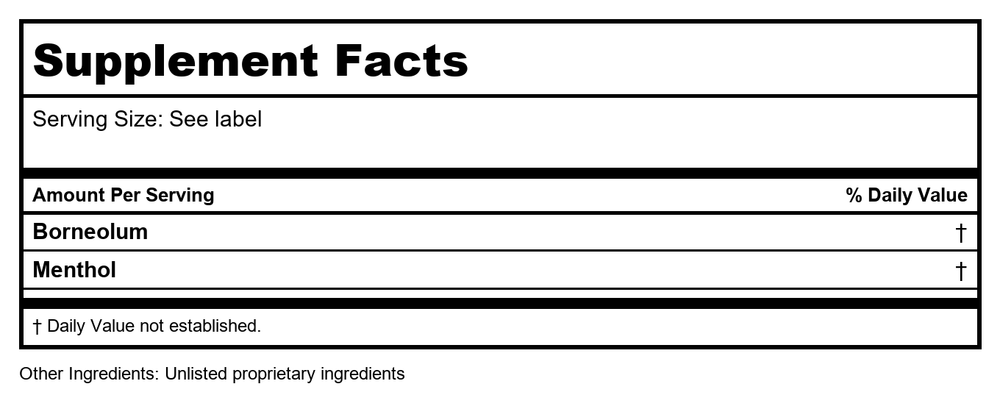 Plum Flower TIGER BALM Tiger Balm Red X-tra Strength 0.63 OZ by MayWay - Supplement Facts panel