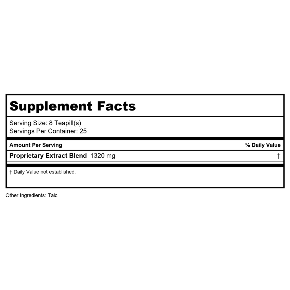 Plum Flower Bai Mu Er  extract powder by MayWay - Supplement Facts panel