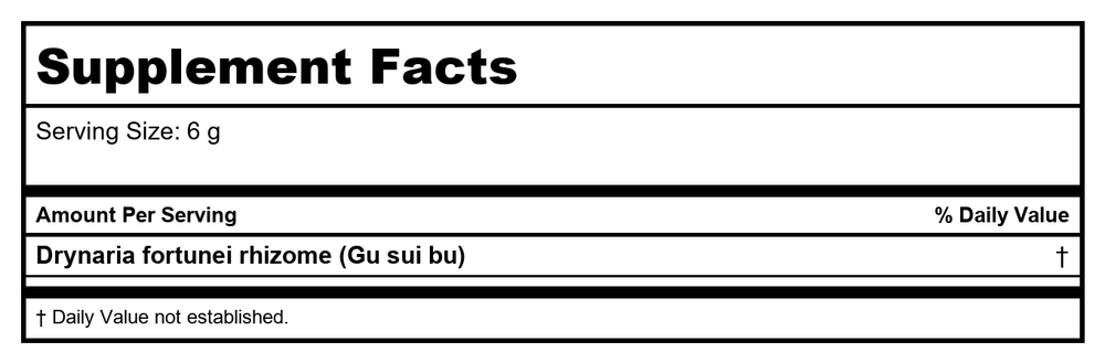 Plum Flower Gua Lou Shi  powder  unsulfured by MayWay - Supplement Facts panel