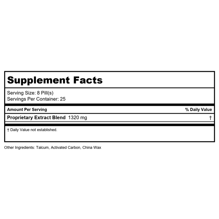 Jade Spring (Yu Quan Wan), 200 Teapills, Plum Flower by MayWay - Supplement Facts panel