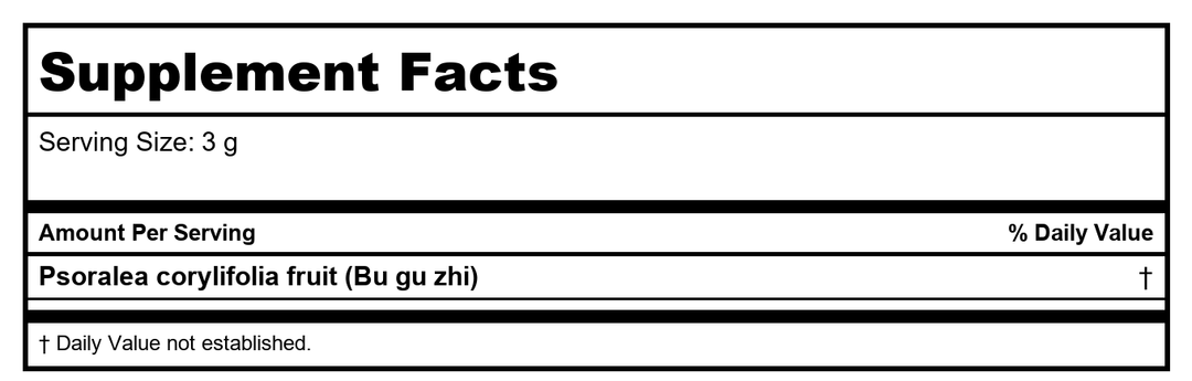 Plum Flower Gui Zhi  powder  unsulfured by MayWay - Supplement Facts panel