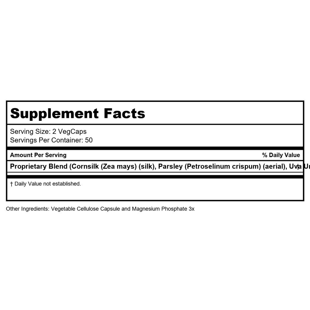 SOLARAY Kidney Blend SP-6 | Herbal Blend w/Cell Salt Nutrients to Help Support Healthy Kidney Function | Non-GMO, Vegan (3 Pack) - Supplement Facts panel