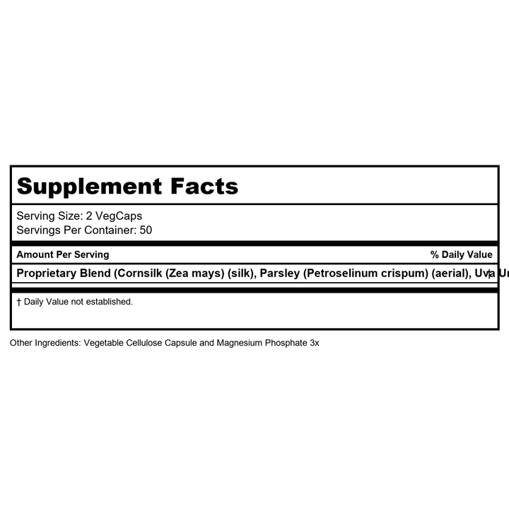 SOLARAY Kidney Blend SP-6 | Herbal Blend w/Cell Salt Nutrients to Help Support Healthy Kidney Function | Non-GMO, Vegan (3 Pack) - Supplement Facts panel