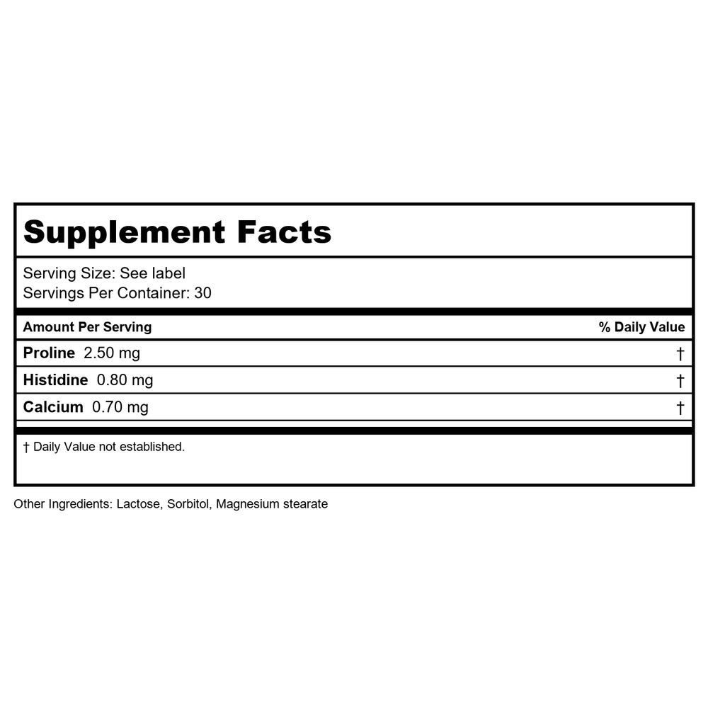 Activa Aquaporin 10 - Supplement Facts panel