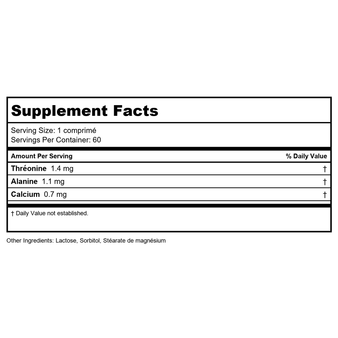 Activa Aquaporin 11 - Supplement Facts panel