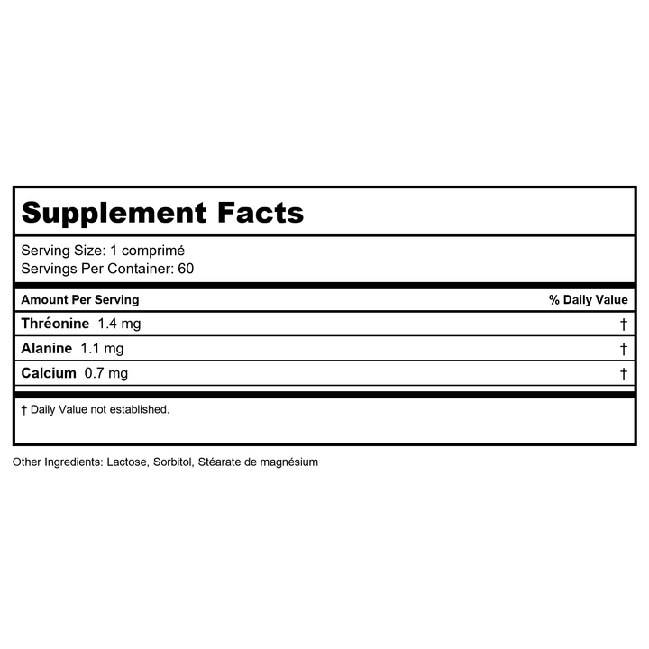 Activa Aquaporin 11 - Supplement Facts panel
