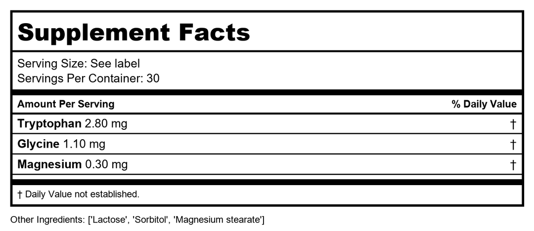 Activa Aquaporin 12 - Supplement Facts panel