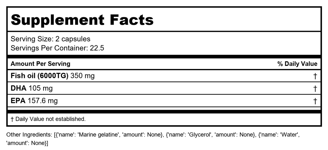 Activa Human Structure Oleatonic Cardio - Supplement Facts panel