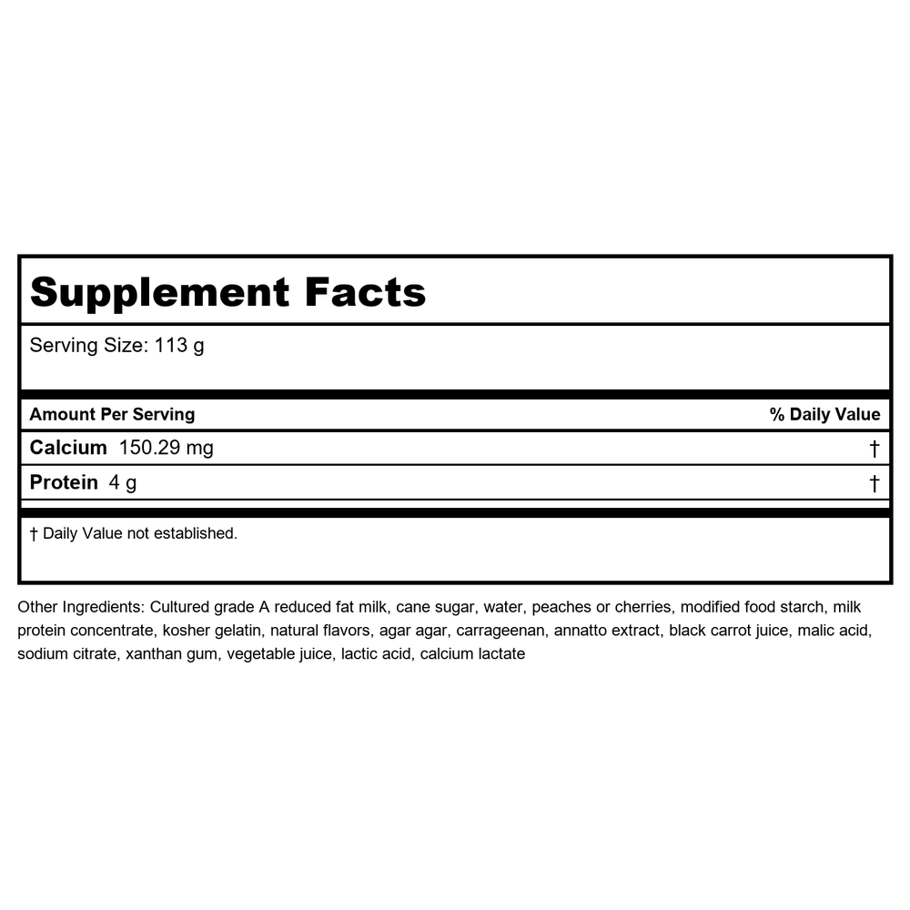 Activa Nutri 07 - Supplement Facts panel