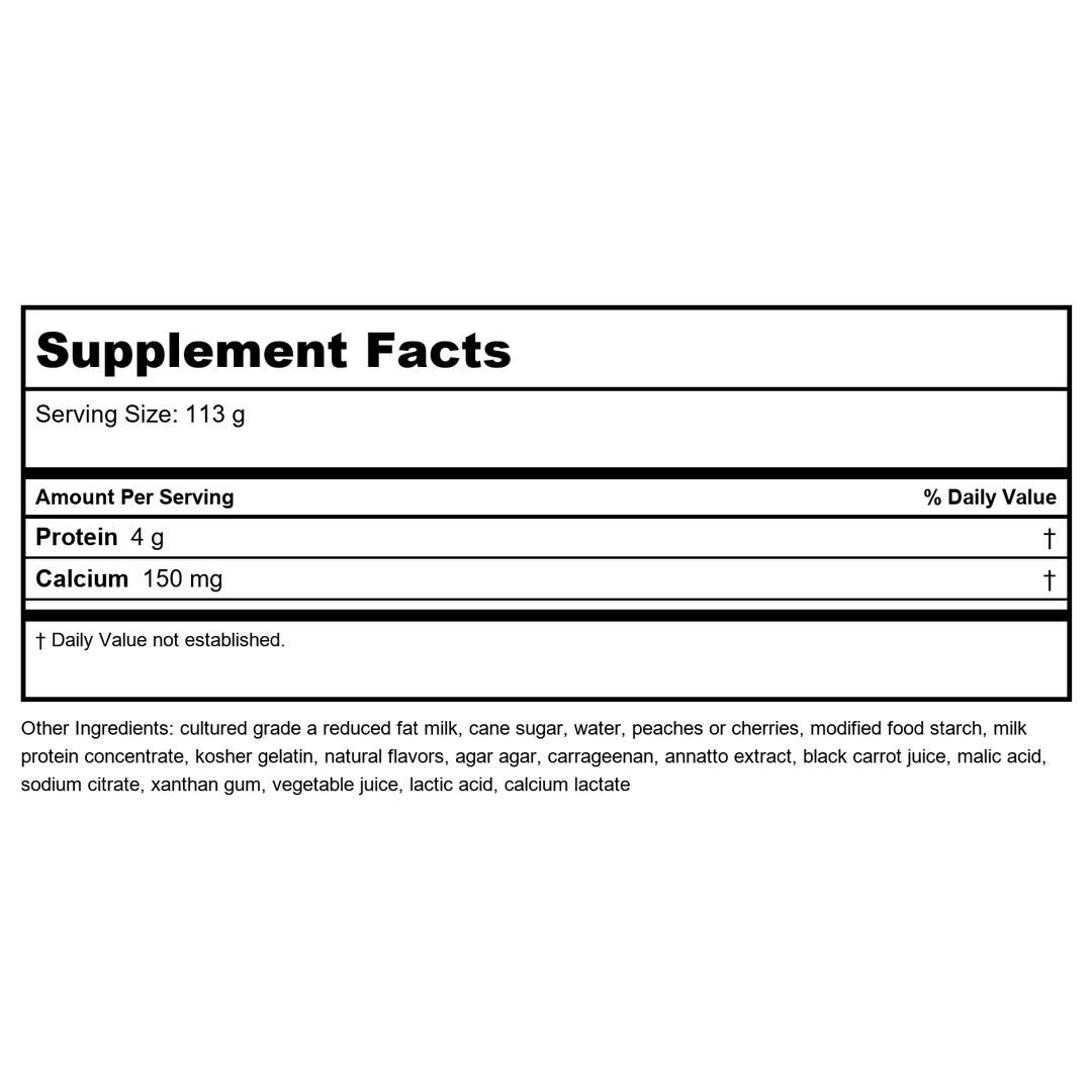 Activa Nutri 15 - Supplement Facts panel