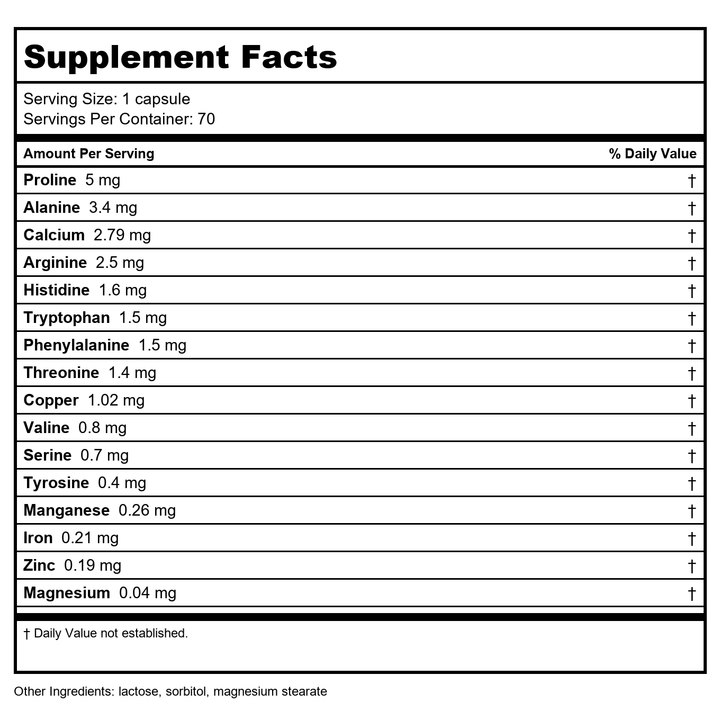 Activa Nutri 21 - Supplement Facts panel