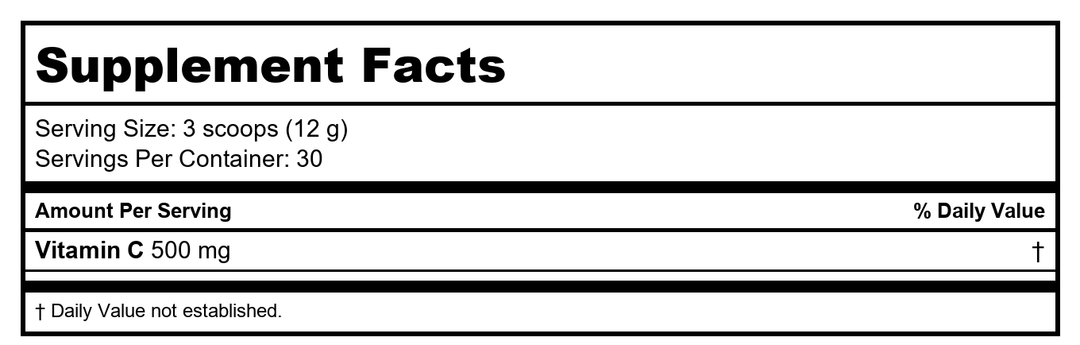 Activa Nutri 24 - Supplement Facts panel