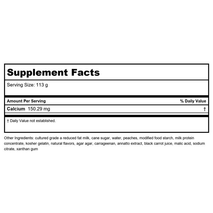 Activa Nutri 25 - Supplement Facts panel