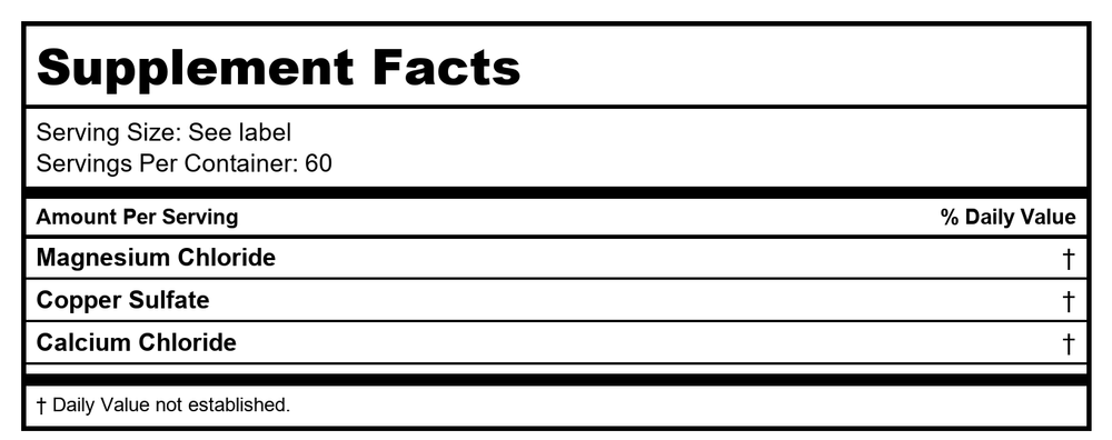 Activa Nutri 32 - Supplement Facts panel
