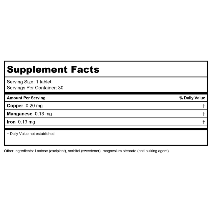 Activa Wavelength 2 - Supplement Facts panel