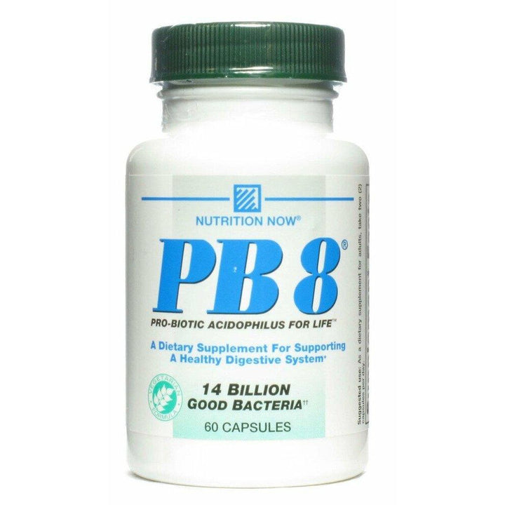 PB 8 Pro-Biotic Acidophilus - Vegetarian Nutrition Now 60 VCaps - Supplement Facts panel
