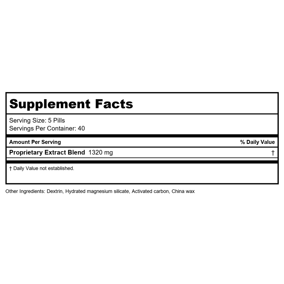 Kai Kit Wan (Jie Jie Wan), 200 ct, Plum Flower - Supplement Facts panel