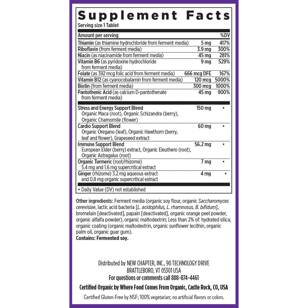 Fermented B-Complex Supplement Facts