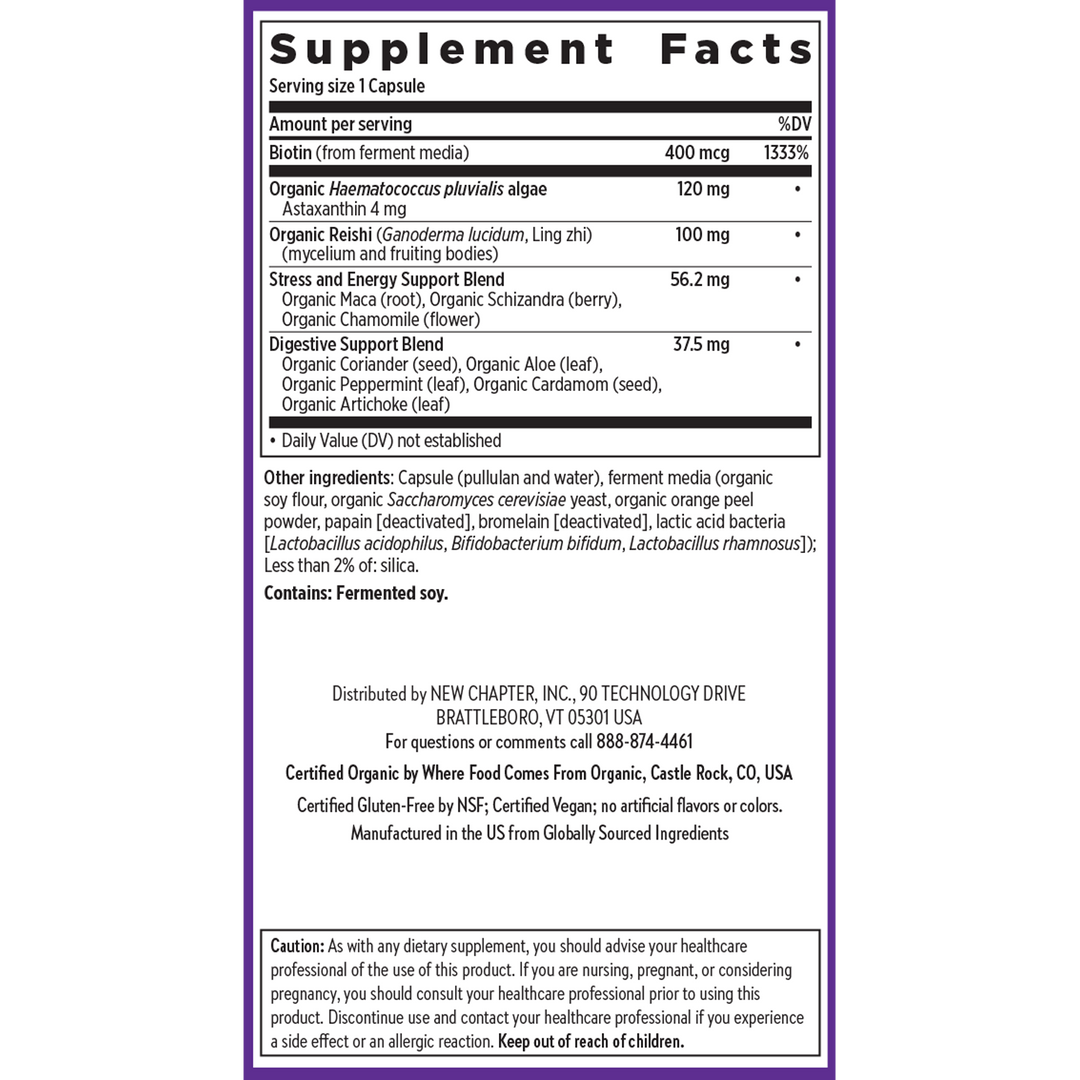 New Chapter Hair Skin &amp; Nails Supplement Facts