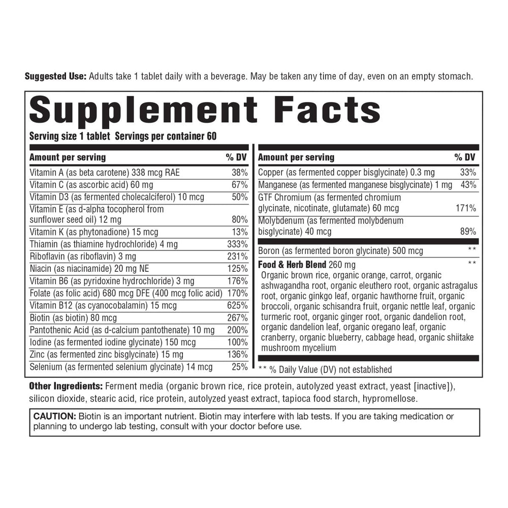 Innate Response Men Over 40 One Daily Iron Free 60 Tablets - The Oasis of Health