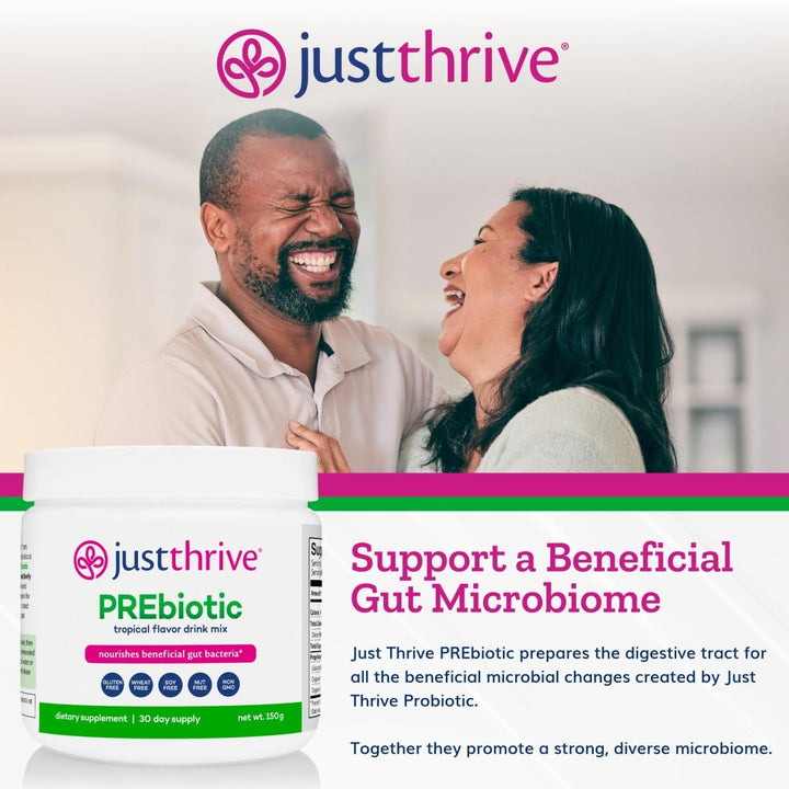 JustThrive - Precision PREbiotic Powder Tropical Flavor - 150 Grams - The Oasis of Health