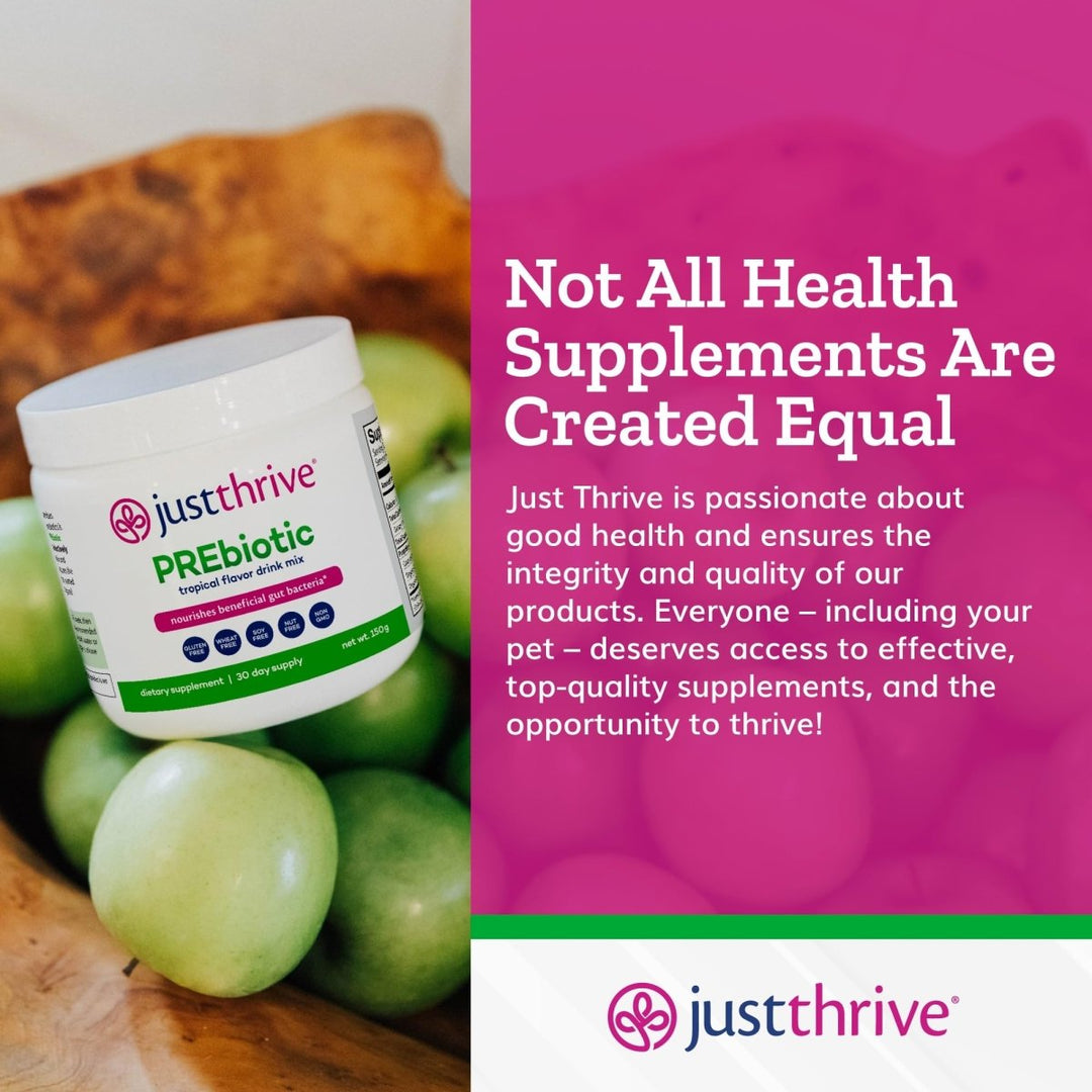 JustThrive - Precision PREbiotic Powder Tropical Flavor - 150 Grams - The Oasis of Health