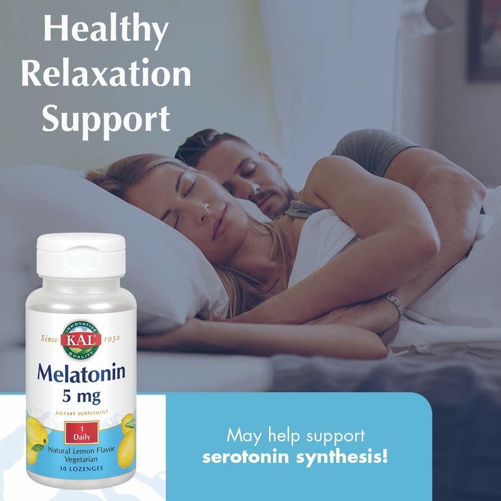 KAL 5 Mg Melatonin, Lemon, 30 Count | Pack of 2 - The Oasis of Health