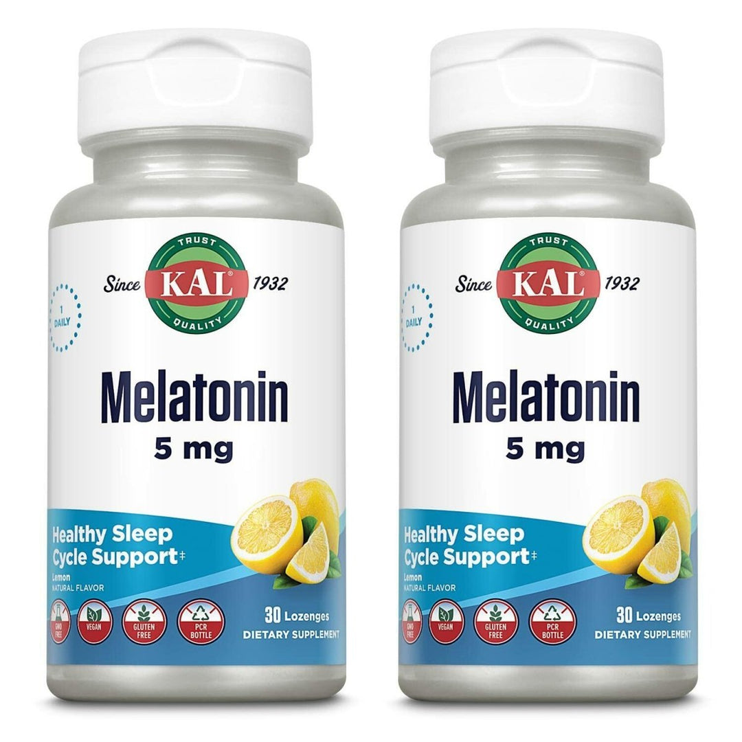 KAL 5 Mg Melatonin, Lemon, 30 Count | Pack of 2 - The Oasis of Health