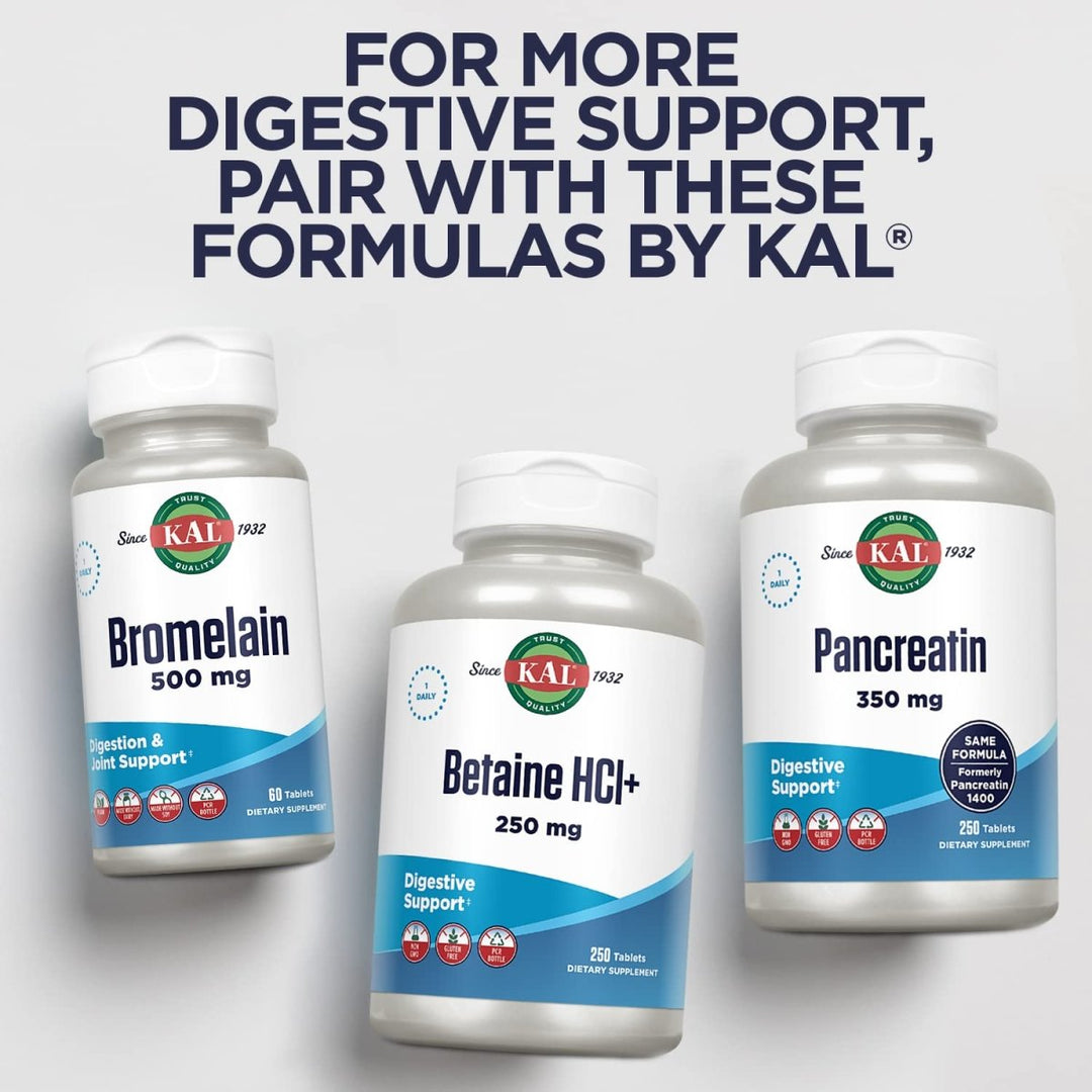 KAL Acidophilus ProBiotic - 4, 500 Million CFUs, Four Probiotic Strains, Probiotics for Women and Men, Freeze Dried, L. acidophilus, L. bulgaricus, S. thermophilus, B. bifidum, 250 Servings, 250 VegCaps - The Oasis of Health