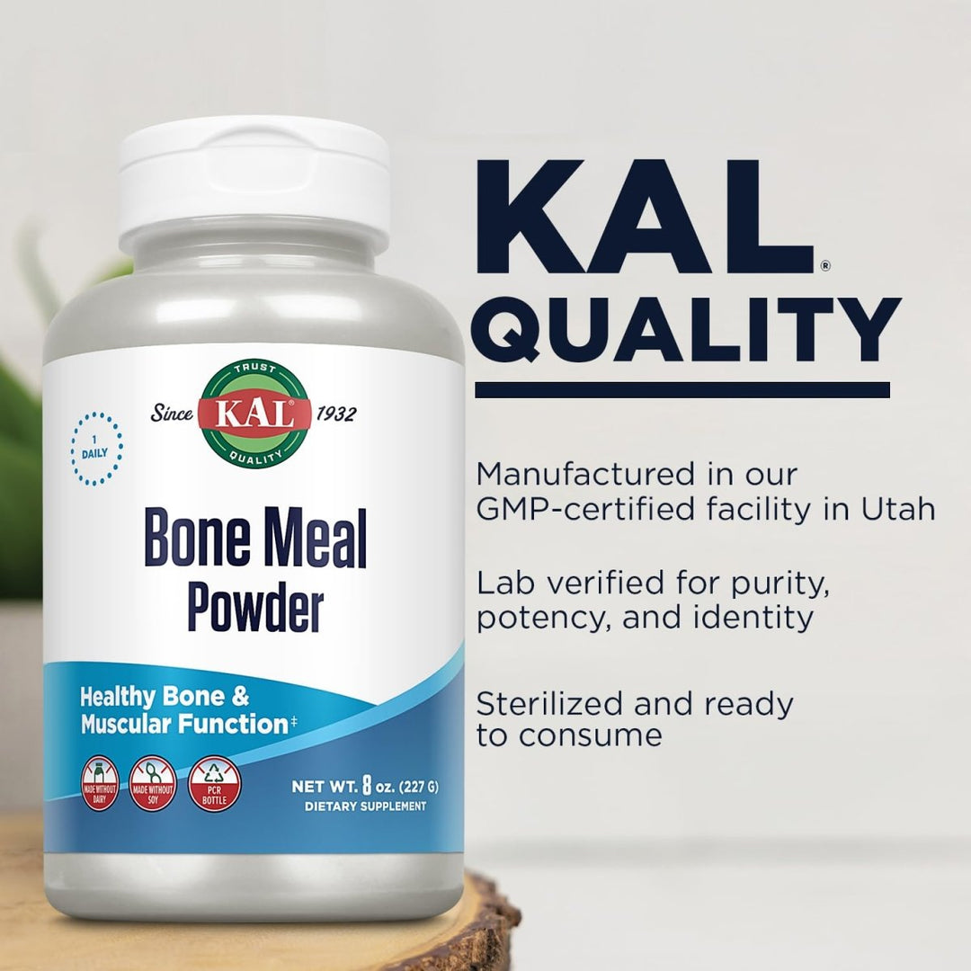 KAL Bone Meal Powder, 8 Ounce - The Oasis of Health